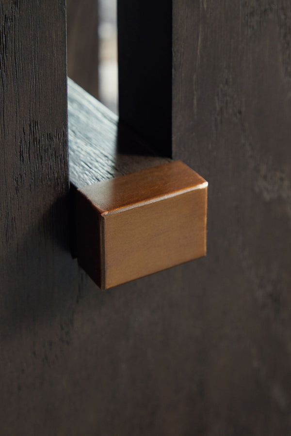 Ashley Burkhaus Rectangular End Table - White / Dark Brown