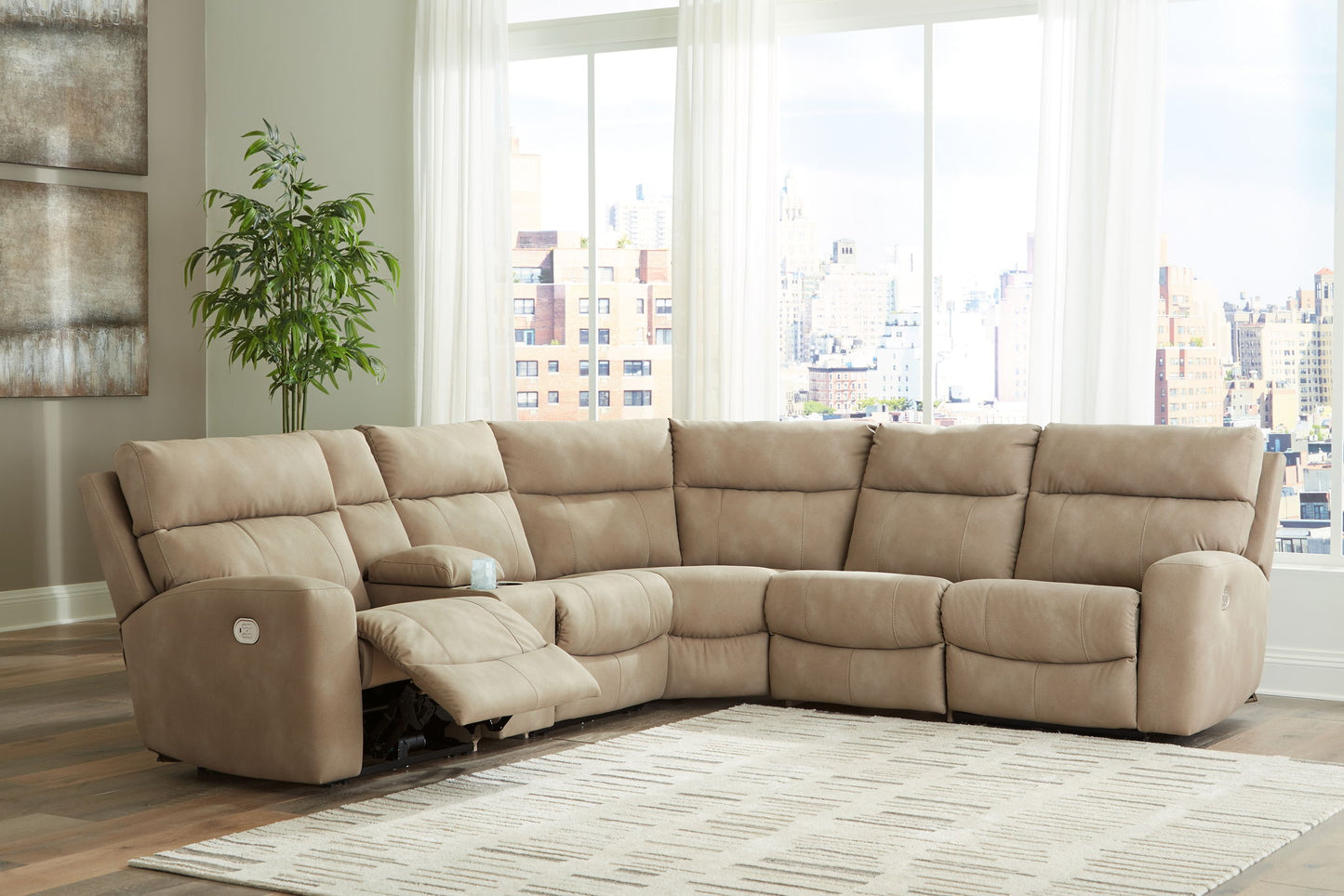 Next-Gen DuraPella Power Reclining Sectional + Power Recliner