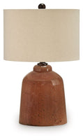 Aaleahya Rust Glass Table Lamp