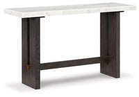 Ashley Burkhaus Sofa Table - White / Dark Brown