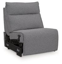 Modmax II Salt and Pepper power armless recliner with adjustable headrest