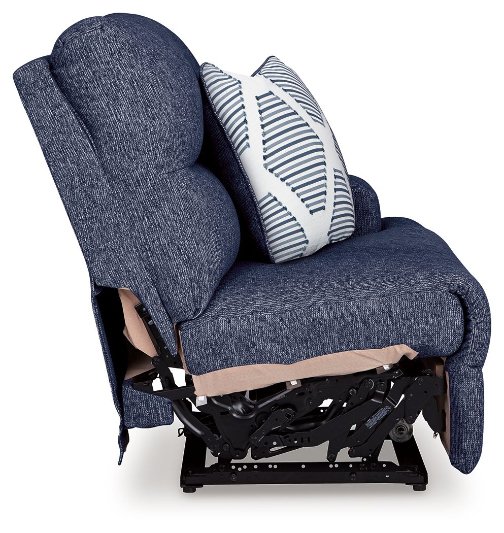 Ashley Acklen Place RAF Zero Wall Power Recliner - Navy