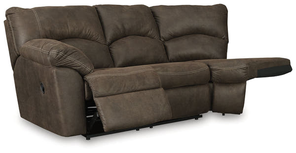Ashley Tambo LAF Reclining Loveseat - Canyon
