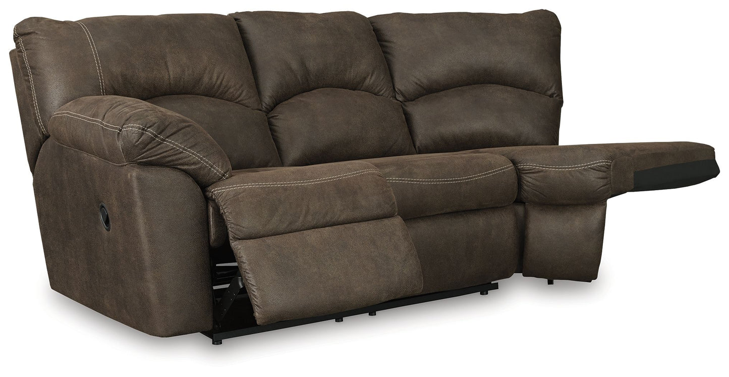 Ashley Tambo LAF Reclining Loveseat - Canyon