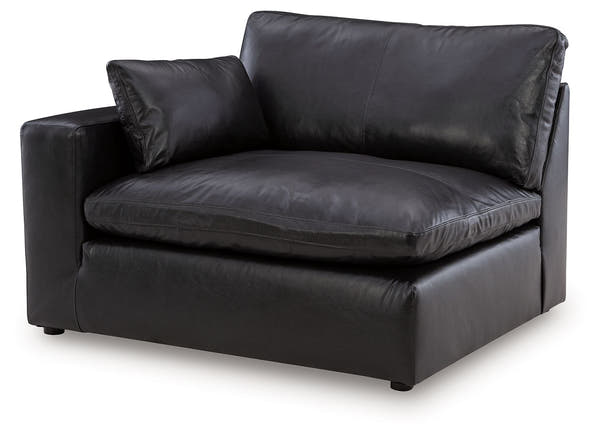 Emilia Black Leather Modular Sectional Units