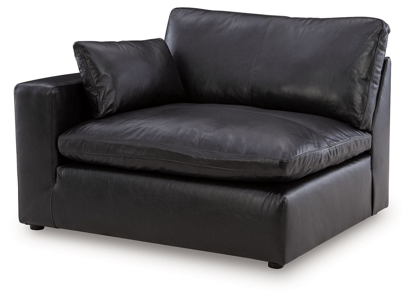 Emilia Black Leather Modular Sectional Units