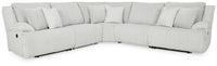 Top Tier Alloy 5-Piece Reclining Sectional with Rocker Recliner