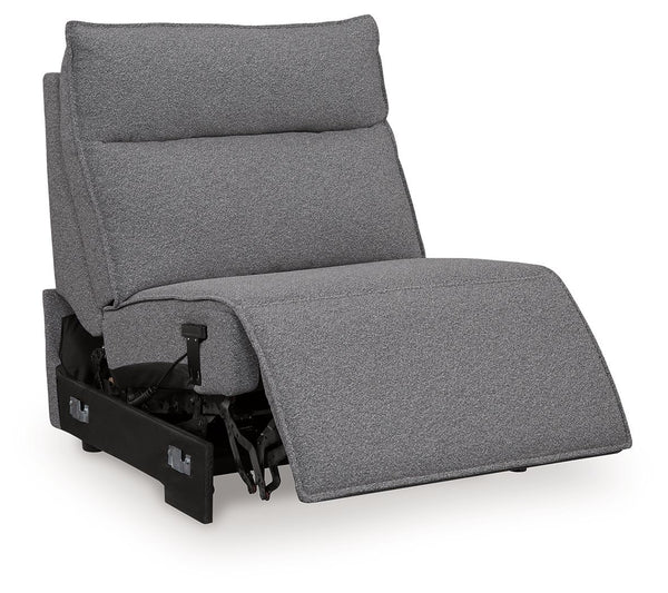 Ashley Modmax II Power Armless Recliner With Adjustable Headrest - Salt And Pepper
