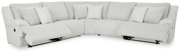 Top Tier Alloy 5-Piece Reclining Sectional with Rocker Recliner