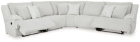 Top Tier Alloy 5-Piece Reclining Sectional with Rocker Recliner