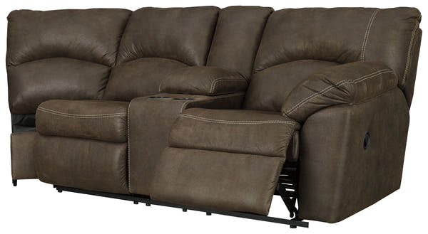 Ashley Tambo RAF REC Loveseat w/Console - Canyon
