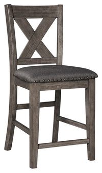 Caitbrook - Upholstered Barstool (Set of 2) - Gray