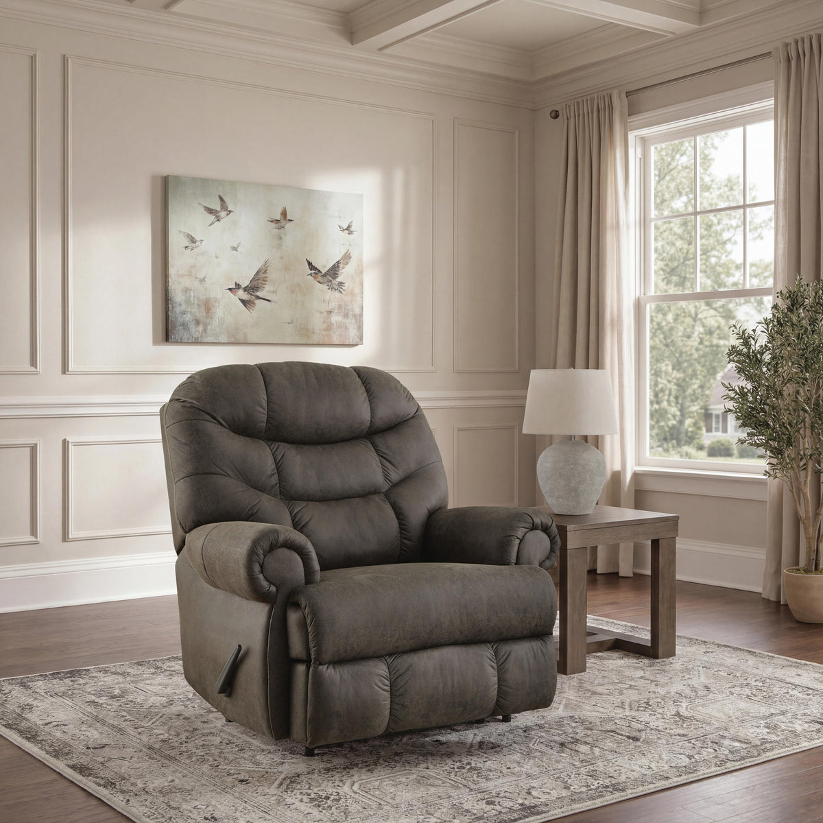 Camera Time Gunmetal Zero Wall Recliner