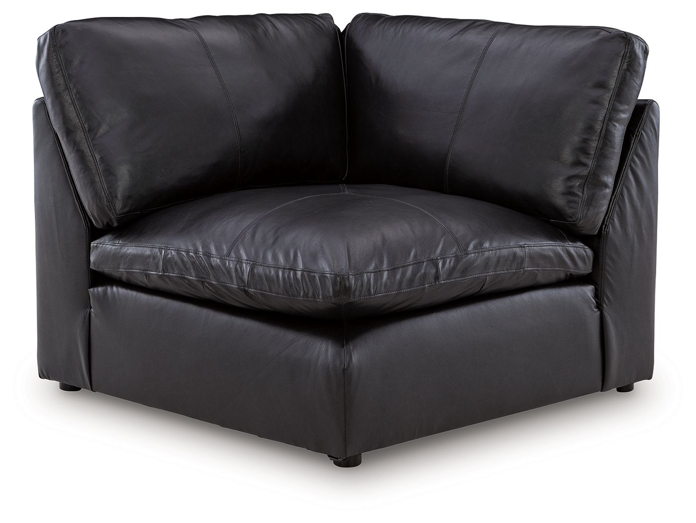 Emilia Black Leather Modular Sectional Units