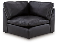 Emilia Black Leather Modular Sectional Units