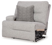 Ashley Acklen Place LAF Zero Wall Power Recliner - Pewter