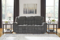 Ashley Foreside Reclining Sofa - Charcoal