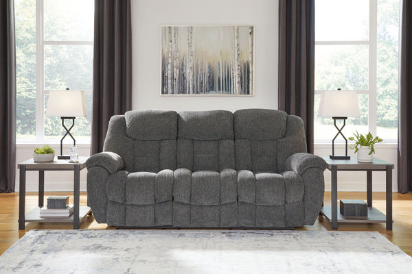 Ashley Foreside Reclining Sofa - Charcoal