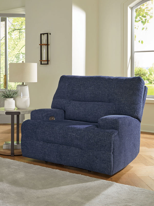 Acklen Place Pewter Wide Seat Power Recliner