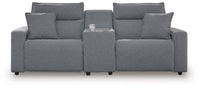 Modmax II Salt and Pepper 3-piece power loveseat with console