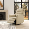 Swivel Glider Recliner with Manual Footrest