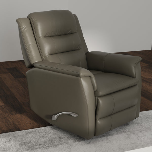 Swivel Glider Recliner with Manual Footrest