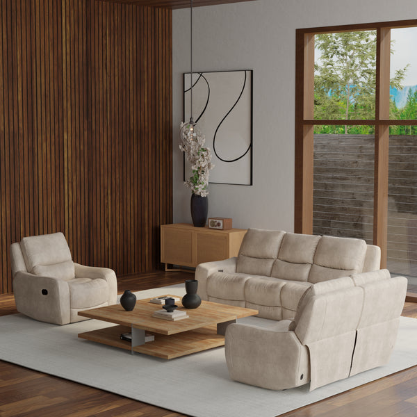 Texas Marble Full Set - Love Seat, Sofa, and Recliner