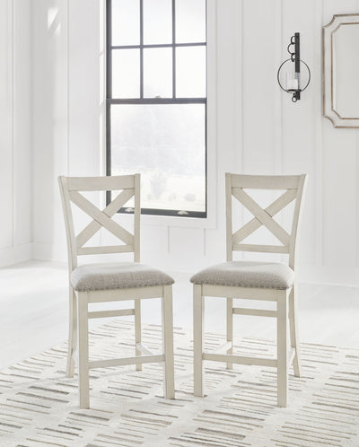 Robbinsdale - Upholstered Barstool (Set of 2) - Antique White