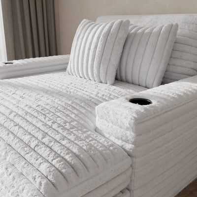 Omne Oversized Lounge Chair with USB & Cup Holders