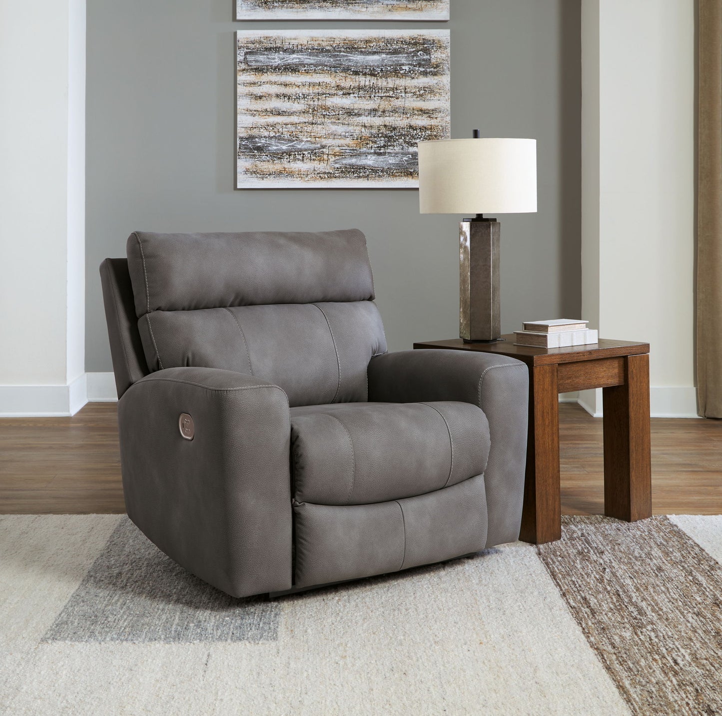 Ashley Next-Gen Durapella Power Recliner With Adjustable Headrest