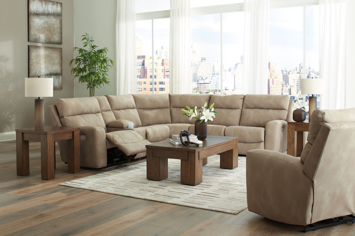 Next-Gen DuraPella Power Reclining Sectional + Power Recliner