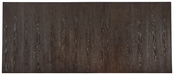 Burkhaus - Rectangular Dining Room Extension Table - Dark Brown