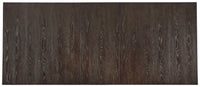 Burkhaus - Rectangular Dining Room Extension Table - Dark Brown