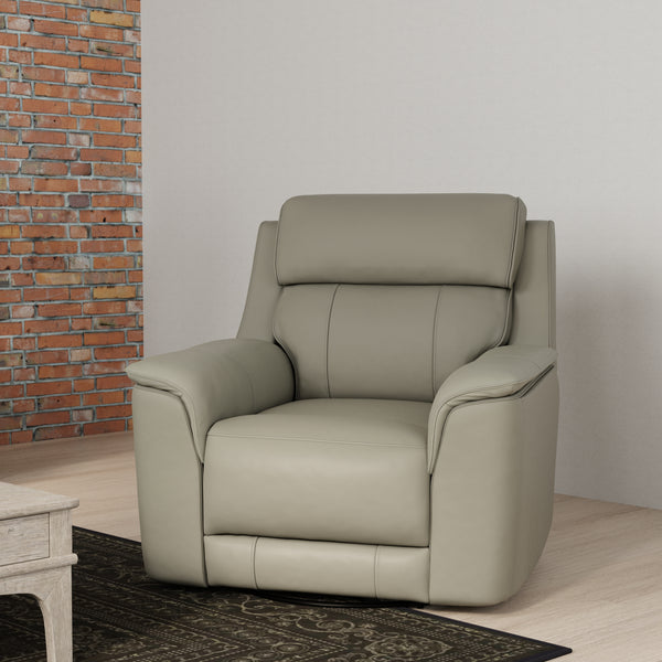 Dual Power Reclining Sofa, Love Seat, and Manual Glider Recliner - Mineral