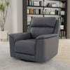 Dual Power Reclining Sofa, Love Seat, and Manual Glider Recliner - Sapphire