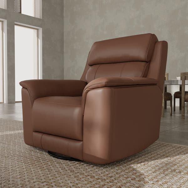 Omne Dual Power Reclining Living Room Set - Pecan