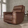 Dual Power Reclining Sofa, Love Seat, and Manual Glider Recliner - Pecan