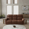 Dual Power Reclining Sofa, Love Seat, and Manual Glider Recliner - Pecan