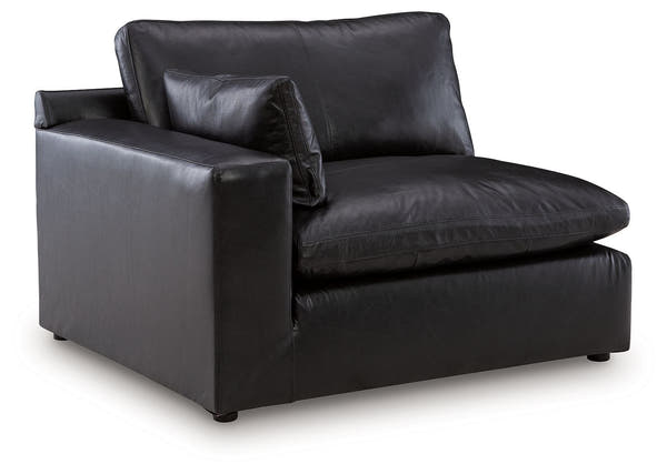 Emilia Black Leather Modular Sectional Units