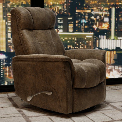 Omne Swivel Glider Recliner with Adjustable Headrest