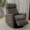Swivel Glider Recliner with Manual Adjustable Headrest & Footrest