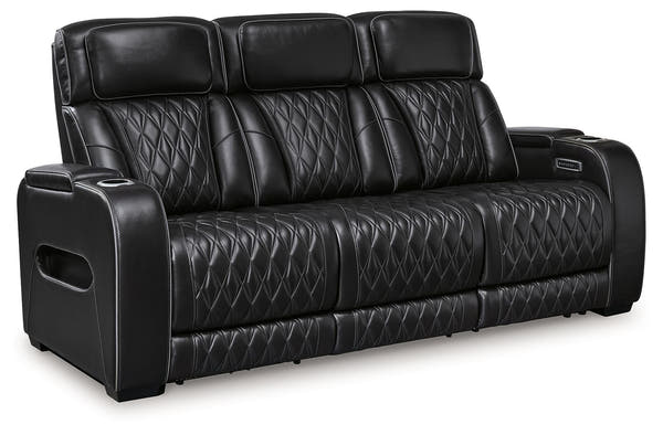 Ashley Boyington Power Reclining Sofa With Adjustable Headrest