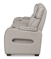 Ashley Boyington Power Reclining Sofa With Adjustable Headrest