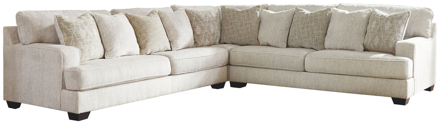 Ashley Rawcliffe Beige 3-Piece Sectional Sofa