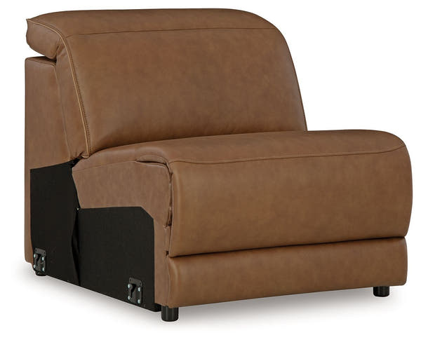 Magic Man Caramel armless chair with manual headrest