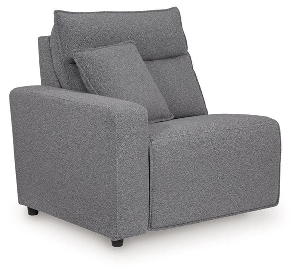 Modmax II Salt and Pepper left-arm facing zero wall power recliner