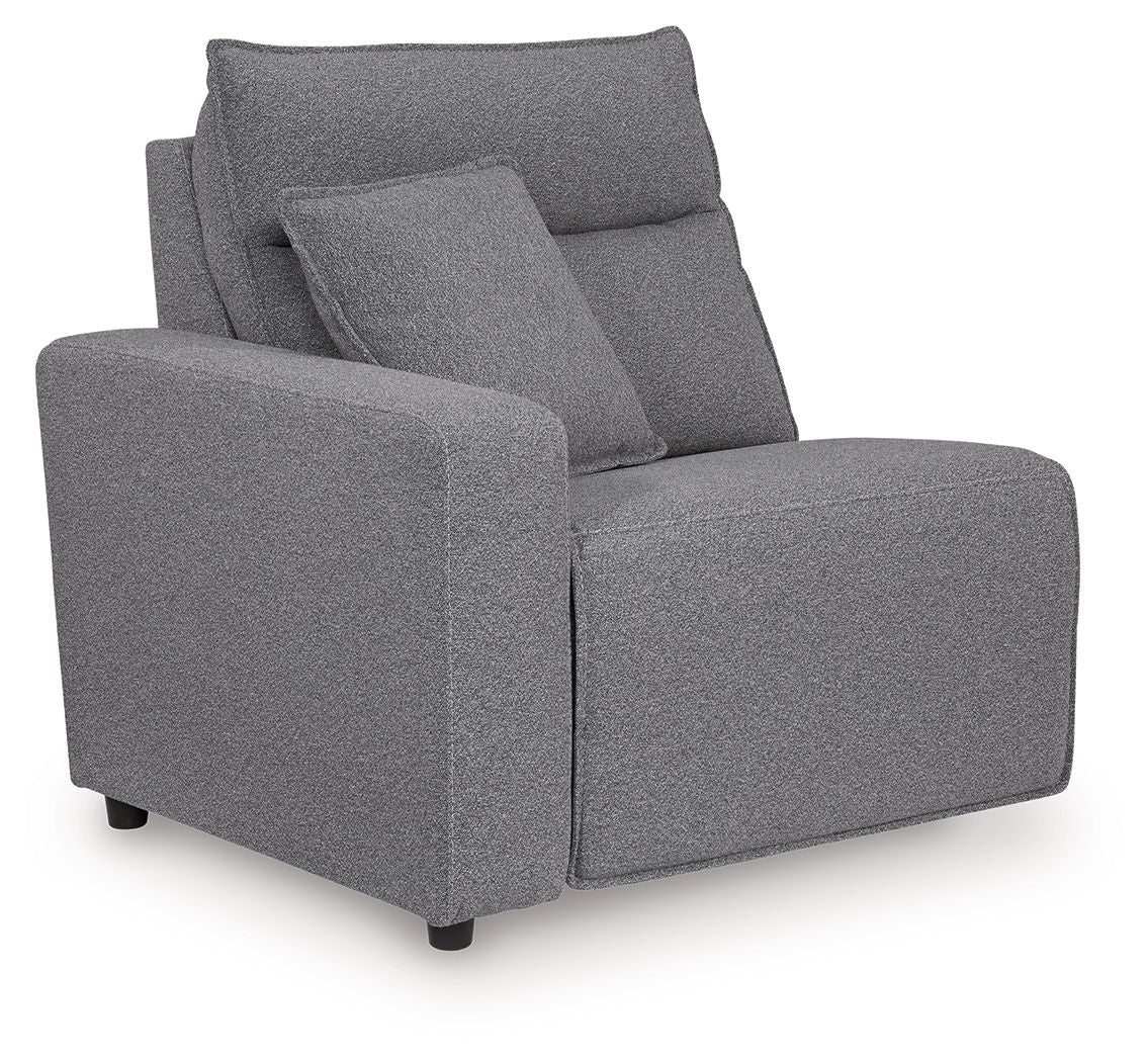 Modmax II Salt and Pepper left-arm facing zero wall power recliner