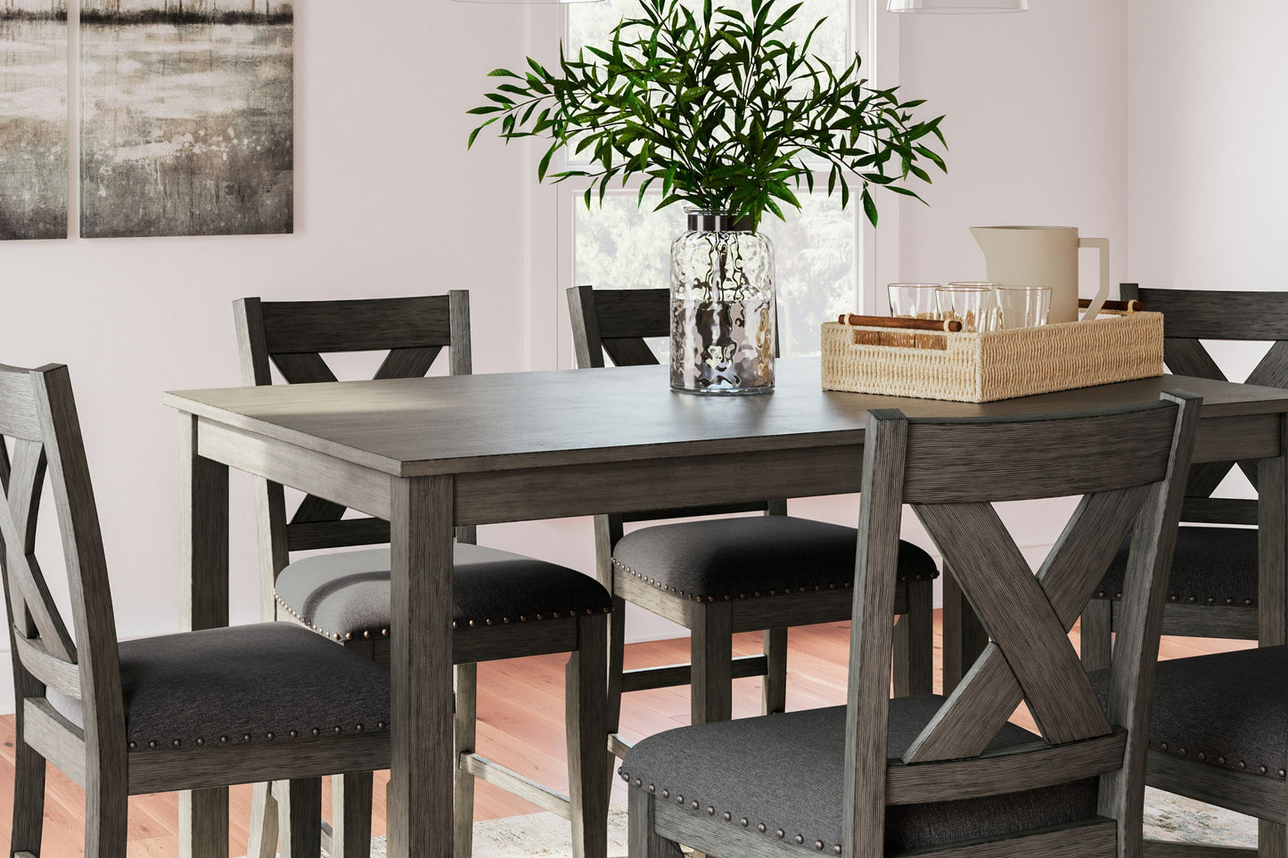 Caitbrook Gray Counter-Height Dining Set