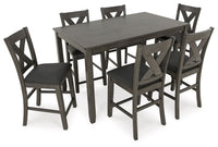 Caitbrook Gray Counter-Height Dining Set