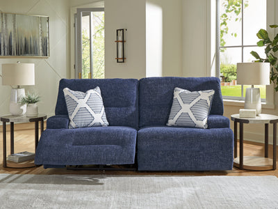 Acklen Place Navy 2-Piece Power Reclining Sectional